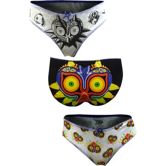 MJC Women's Nintendo's The Legend of Zelda Majora's Mask 3 Pack Panty