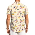 thumbnail image 6 of Hawaiian Shirts for Men Summer Big and Tall Tropical Print Mens Button Down Short Sleeve Shirt Trendy Holiday Beach T Shirts Yellow 4XL, 6 of 6