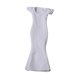 thumbnail image 5 of Vestido ajustado a la cadera para mujer, escala 1/6, color liso, largo Blanco, 5 of 9