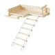 thumbnail image 5 of para percha para pájaros con escalera, escalera para escalar pájaros, soporte para jaula de pájaros de madera, juguetes, soporte para loros, 5 of 9