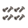 thumbnail image 1 of Unique Bargains 8pcs M2 Metric Thread 6mm Length Flat Head Phillips Drive Titanium Screw, 1 of 1