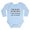 Sky Blue, variant on CafePress - Running Out Of Womb Body Suit - Long Sleeve Cotton Baby Bodysuit