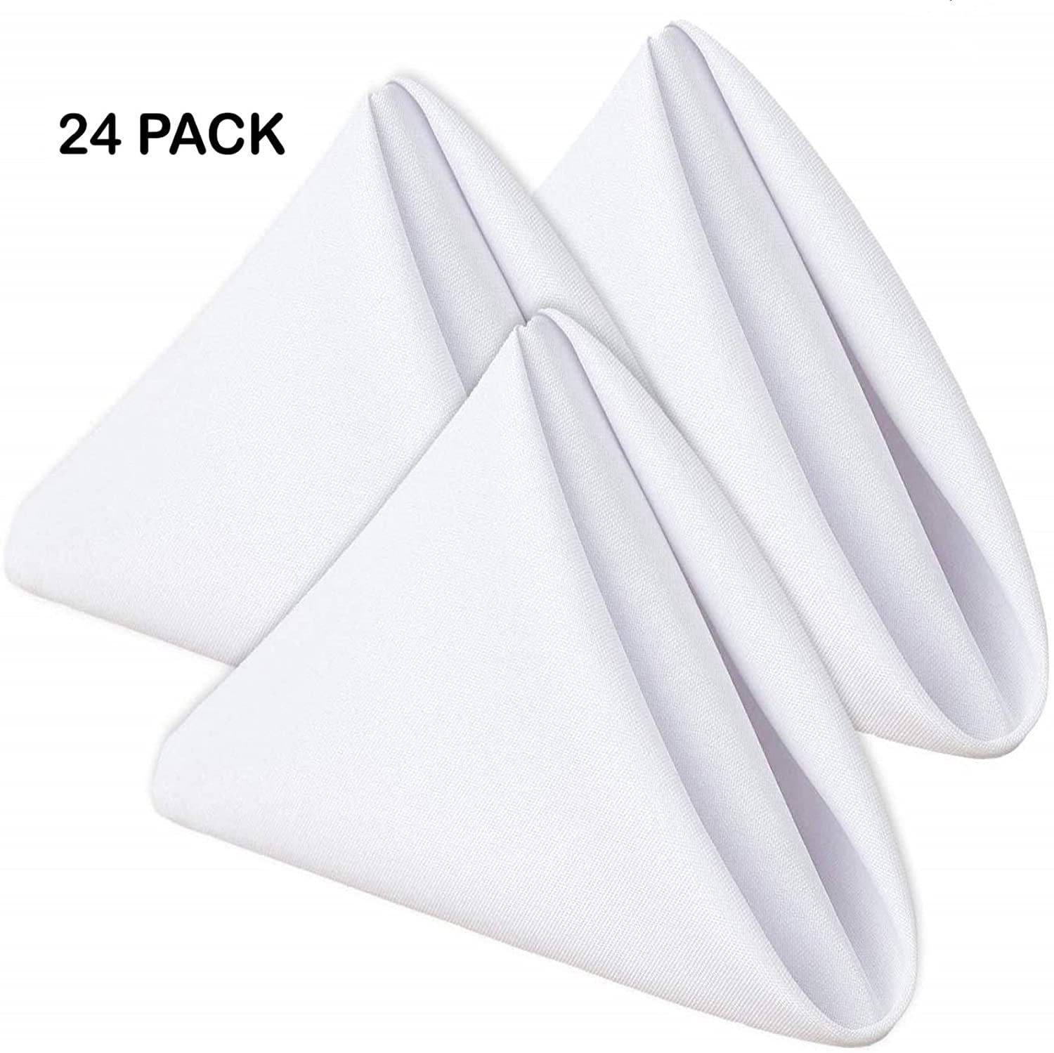 12 pcs 17"x17" inch Cotton Cloth Napkin Wedding Linen Restaurant White 