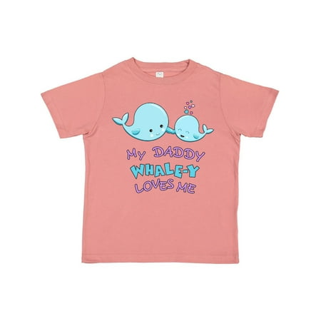 

Inktastic My Daddy Whale-y Loves Me Gift Toddler Boy or Toddler Girl T-Shirt