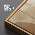 thumbnail image 4 of Large Framed Canvas Wall Art Print Neutral Abstract Landscape with Green and Black Accents for Living Room Decoration - 60"x30" Natural Frame, 4 of 7