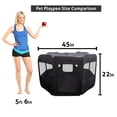 thumbnail image 5 of ToysOpoly Portable Pet Playpen Puppy Kennel, Small and Medium Size Dogs and Cats, Black, 5 of 9