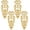 290x118x1.2mm, variant on 4Pcs Embroidered Applique Patch Gold Embroidery Lace Patches Iron on Patches Sew on Patches for Wedding Dress Decoration Repair Clothing Backpacks