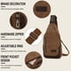 thumbnail image 4 of Bolsas Crossbody para Mujeres Paquetes de Cintura - Bolsa de Cintura para Hombres - Paquete de Cintura Bolsas Crossbody - Paquete de Cintura Negra con Correa Ajustable, Paquete de Cintura Del Cuerpo D, 4 of 9