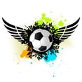 thumbnail image 2 of Grunge Soccer Ball Wall Decal by Wallmonkeys Peel and Stick Graphic (48 in H x 48 in W) WM125787, 2 of 4