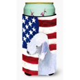 thumbnail image 1 of Bandera estadounidense de Estados Unidos con Bedlington Terrier Tall Boy Aislador de bebidas Aislador de bebidas Hugger, 1 of 1