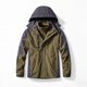 thumbnail image 4 of Parka impermeable para exteriores para hombres y mujeres, conjuntos de dos piezas, conjunto de abrigo de invierno cálido 3 en 1 para acampar y hacer senderismo, chaquetas a prueba de viento, 4 of 5