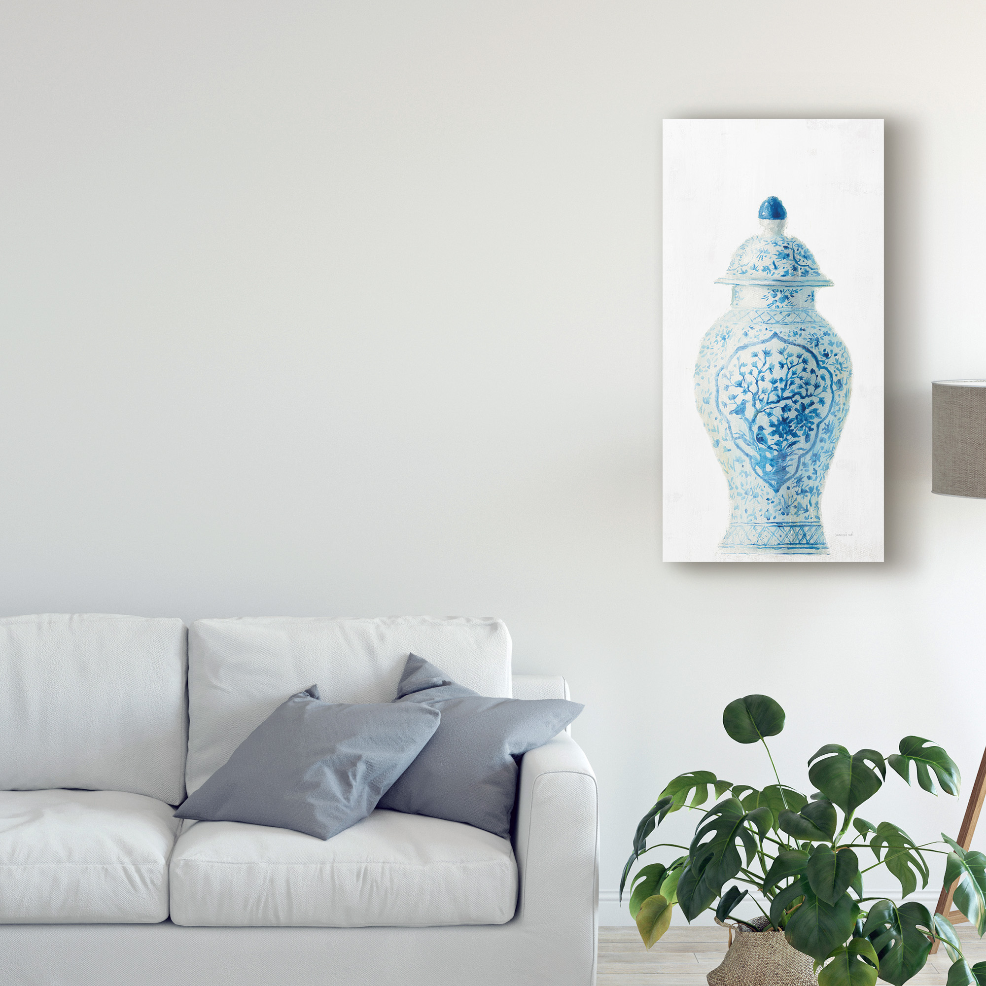 Trademark Fine Art 'Ginger Jar I on White Crop' Canvas Art by Danhui Nai