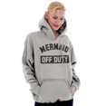 thumbnail image 4 of Mermaid Off Duty Cute Beach Lovers Hoodie Sweatshirt Women Brisco Brands S, 4 of 6