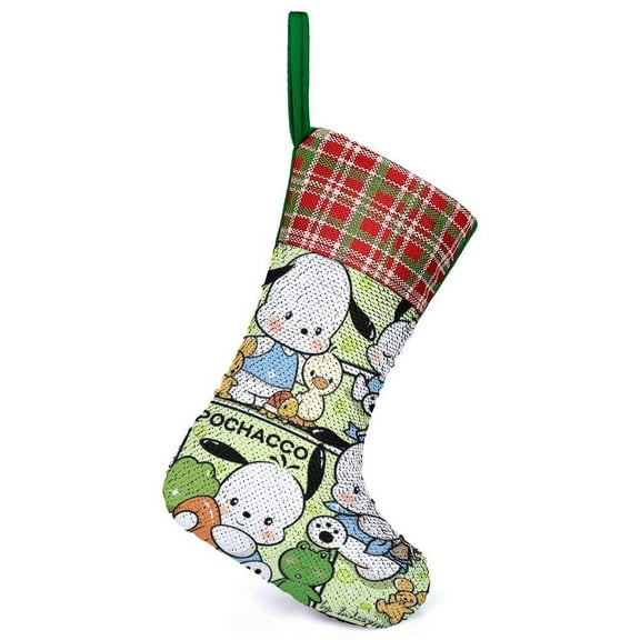 Pochacco Christmas Stocking Santa Claus Stockings Xmax Gift Socks Christmas Tree Decoration Party Ornaments Hangings
