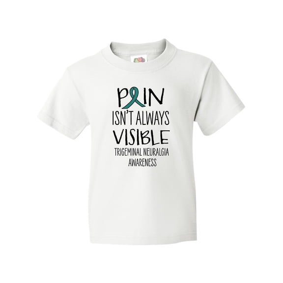 Inktastic Trigeminal Neuralgia Awareness Pain Isn't Always Visible Youth T-Shirt