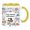 Yellow, variant on 11oz Sewing Themed Ceramic Coffee Mug For Sewing Lovers