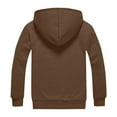 thumbnail image 4 of LHVUOA Men's Pullover Zip Up Hoodie Thick Sherpa Lined Pocket Winter Windproof Pullover Thick Winter Hooded Sweatshirt, 4 of 4