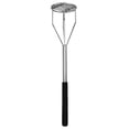 thumbnail image 3 of Truecraftware – 18- inch Round Shape Heavy Duty Mashed Potato Masher, Chrome Plated with Soft Grip Handle, 3 of 5