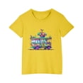 thumbnail image 1 of RXIRUCGD 2025 Vêtements d'Été pour Enfants T-shirt Imprimé Mode Mignon Col Rond Manches Courtes, 1 of 5