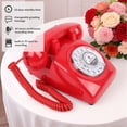 thumbnail image 4 of Vintage Voice Recording Guest Book Telephone – Audio Guest Book Phone for Weddings, Bridal Showers, Anniversaries & Special Events, Retro Wedding Voice Recorder,USB Rechargeable, Wedding Gift (Red), 4 of 7