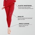 thumbnail image 5 of FELEMO Thermal Underwear for Women Ultra Soft Long Johns Set Women Pajamas Set(Dark Red/S), 5 of 7