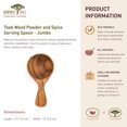 thumbnail image 5 of Rainforest Bowls Teak Wood Powder and Spice Serving Spoon - Jumbo, 5 of 5
