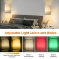 Neoglint Wall Sconces Set of 2, Battery Operated Wall Lamp 16 RGB