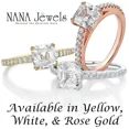 thumbnail image 6 of NANA 7mm (2ct) Asscher Cut Pure Brilliance Zirconia Cathedral Solitaire Engagement Ring-14k Rose Gold-Size 5, 6 of 7