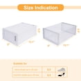 thumbnail image 6 of Shoe Storage Box Stackable Entryway Containers Set of 18 Plastic Transparent & White, 6 of 6