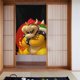 thumbnail image 1 of Cortina de puerta semiopaca con patrón de patchwork de dos piezas Bowser, cortinas opacas decorativas para dormitorio, sala de estar, decoración de habitación de niños, 34 x 56 pulgadas, tamaño único., 1 of 7