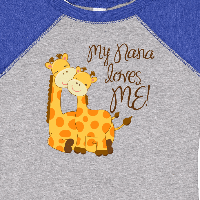 Inktastic My Nana Loves Me Boys or Girls Baby Bodysuit