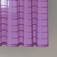 thumbnail image 5 of VCNY Home Lisa Purple Solid Plaid Rod Rocket Light-Filtering Curtain Panel, 55" x 63", 5 of 5