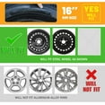 thumbnail image 5 of 16 inch Hubcap,2011-2017 Nissan Leaf,2013-2019 Nissan Sentra Style Wheel Cover,10 Spoke Style aftermarket replacement for 40315-3NF0B,Black Lacquer & Red Lacquer, 5 of 7
