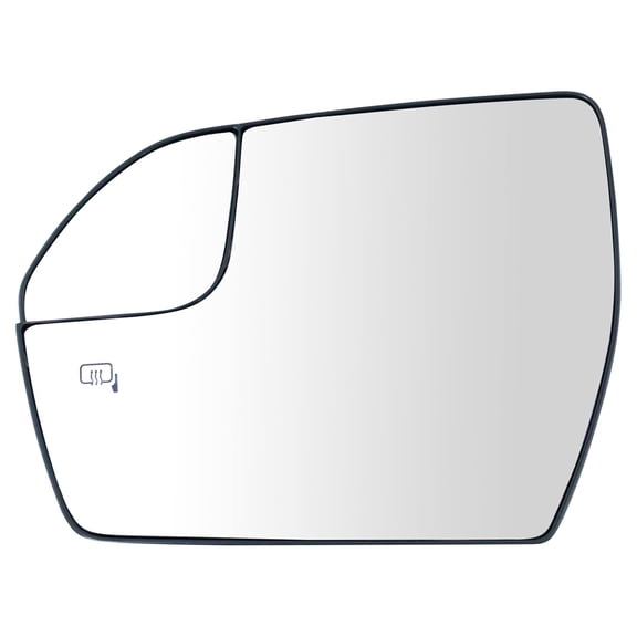 TRQ Exterior Side View Door Mirror Glass Heated LH w/ Spotter for Expedition MCA08687