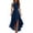 *Navy, variant on Women's Halter Neck Ruffle High Low Dress , Ladies' Sleeveless Asymmetrical Formal Dress , Wedding Guest Cocktail Party Dress For Women,Black,S-2XL