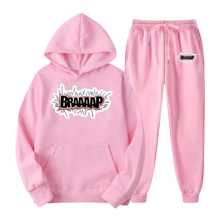 guisaled Men s Sweatsuits 2 Piece Printed Cozy Athletic Jogging Tracksuits Casual Long Sleeve Hoodie Sweatpants Set Outfits