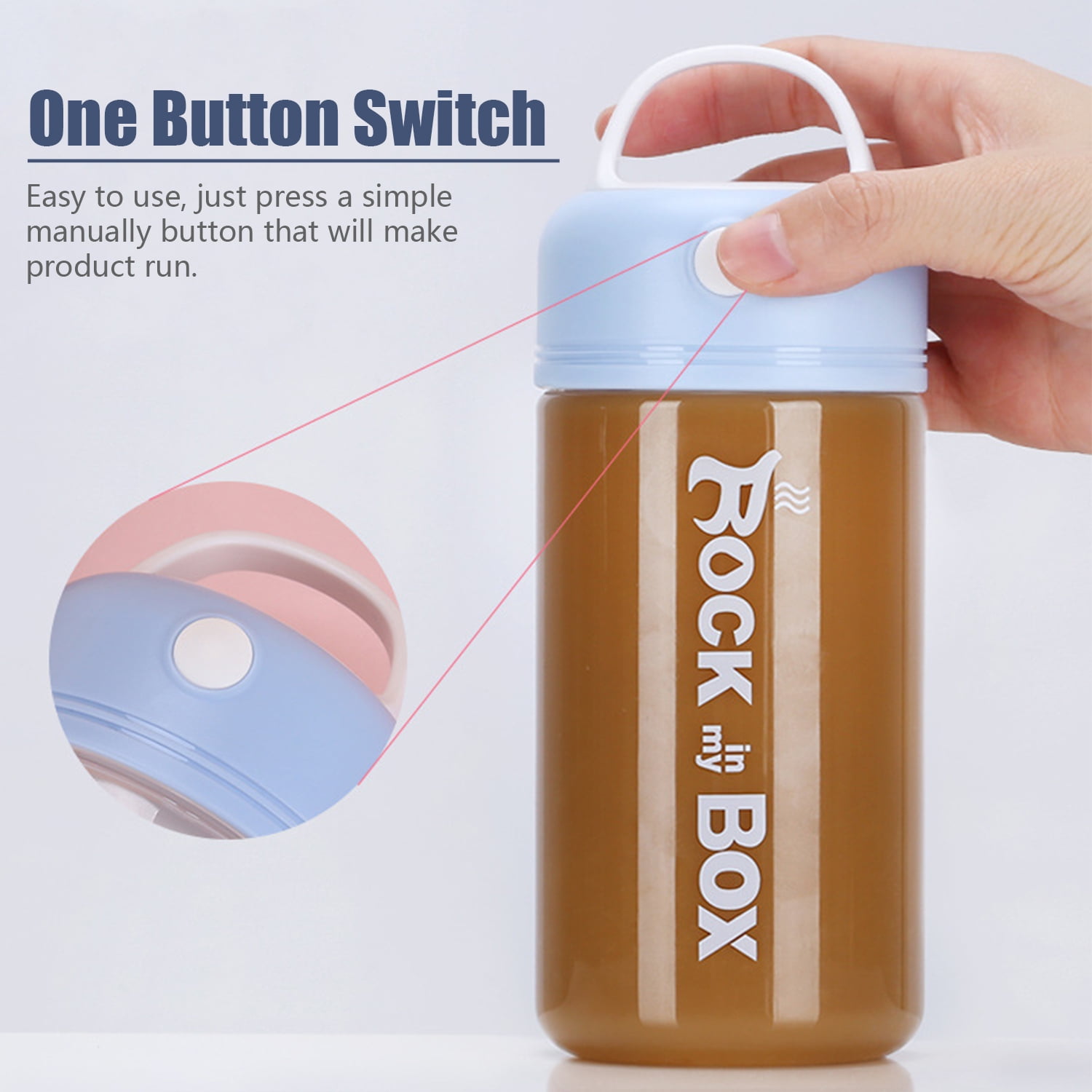 Portable Mixer Cup Protein Shaker Bottle for Coffee, Milk, Juice, Prot –  BABACLICK
