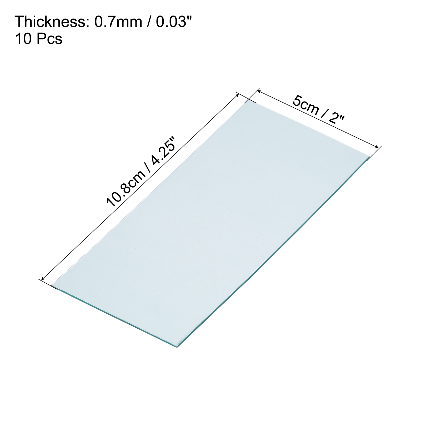 Unique Bargains Welding Protection Lens Transparent Protective Replacement Right Angle