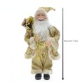 thumbnail image 3 of Muñecos de Papá Noel de pie azules grandes, colgantes navideños 2024, decoración de árbol de Navidad para el hogar, regalos de Navidad para niños, regalos de Navidad, 3 of 5