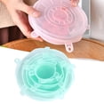 thumbnail image 3 of Couvercle de Bol, 6 Pcs/ensemble Couvercle Alimentaire en Silicone Réutilisable Extensible Couvercle de Stockage Alimentaire Solution Innovante, 3 of 9