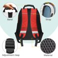 thumbnail image 4 of Yuyamidu Red Fire Truck Backpack Lunchbox Set of 4 Primary School Book Bag Boys Bookbag with Lunch Bag Pencil Box Water Bottle Bag for Kids Ages 4-8, 17 Inch Schoolbag 2nd Grade, 4 of 8