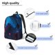 thumbnail image 3 of Balery Spooky Halloween Night Scene Mochila Clásica Impresa Básica para Viaje, Mochila Escolar Resistente al Agua, Mochila de Lona con Correas Ajustables-Small, 3 of 5