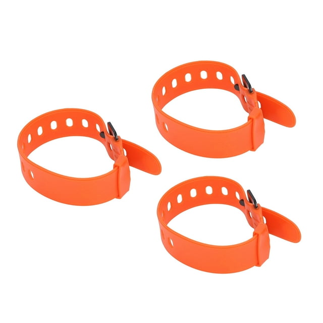 Rubber Utility Straps Quick Release Cam Buckle Tie Down Straps, Lightweight & Durable, Short Style, Set of 3, for Organization & Gear Securing