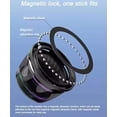 thumbnail image 4 of Altavoz Bluetooth magnético G200 con luz RGB: mini altavoz Bluetooth portátil, sonido estéreo de rango completo para jugar, videojuegos, regalo perfecto para adolescentes y escuchar música. (Blanco), 4 of 7