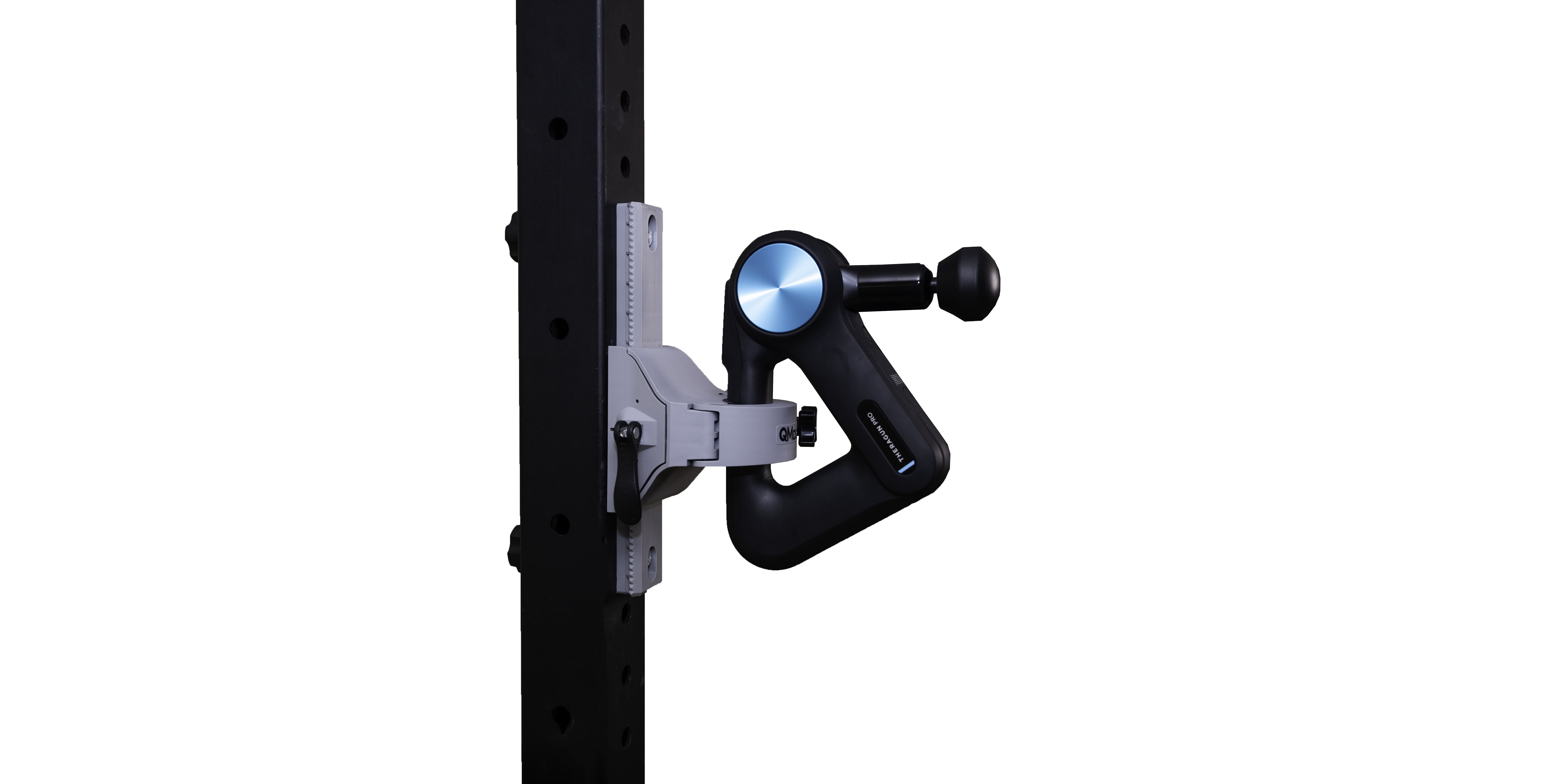 QMount Massage Gun Holder & Power Rack Mount with 12" rail