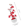 thumbnail image 2 of TABLETREANDS Flor De Ciruelo Artificial Roja En Maceta Para De Y Espacios Comerciales, 2 of 7