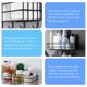 thumbnail image 4 of BRIGHTFUFU Estante de ducha hierro de baño almacenamiento bastidor punzón sin ducha sundries titular, 4 of 7