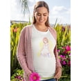 thumbnail image 2 of Manga Woman Calm Pregnant T-Shirt Women -Image by Shutterstock, Female 5X-Large, 2 of 4