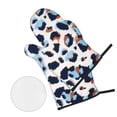 thumbnail image 3 of YFYANG Oven Mitts and Pot Holders Sets 4 Pieces, Non-Slip Heat Resistant Watercolor Abstract Pattern Kitchen Glove Pot Mat for Cooking and Baking, 3 of 8