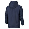 thumbnail image 3 of Glonme Solid Color Rain Jackets for Men's Breathable Outdoor Windbreaker Lightweight Hooded Jacket with Pockets Denim Blue 3XL, 3 of 3